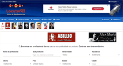 Desktop Screenshot of locutores.com.br